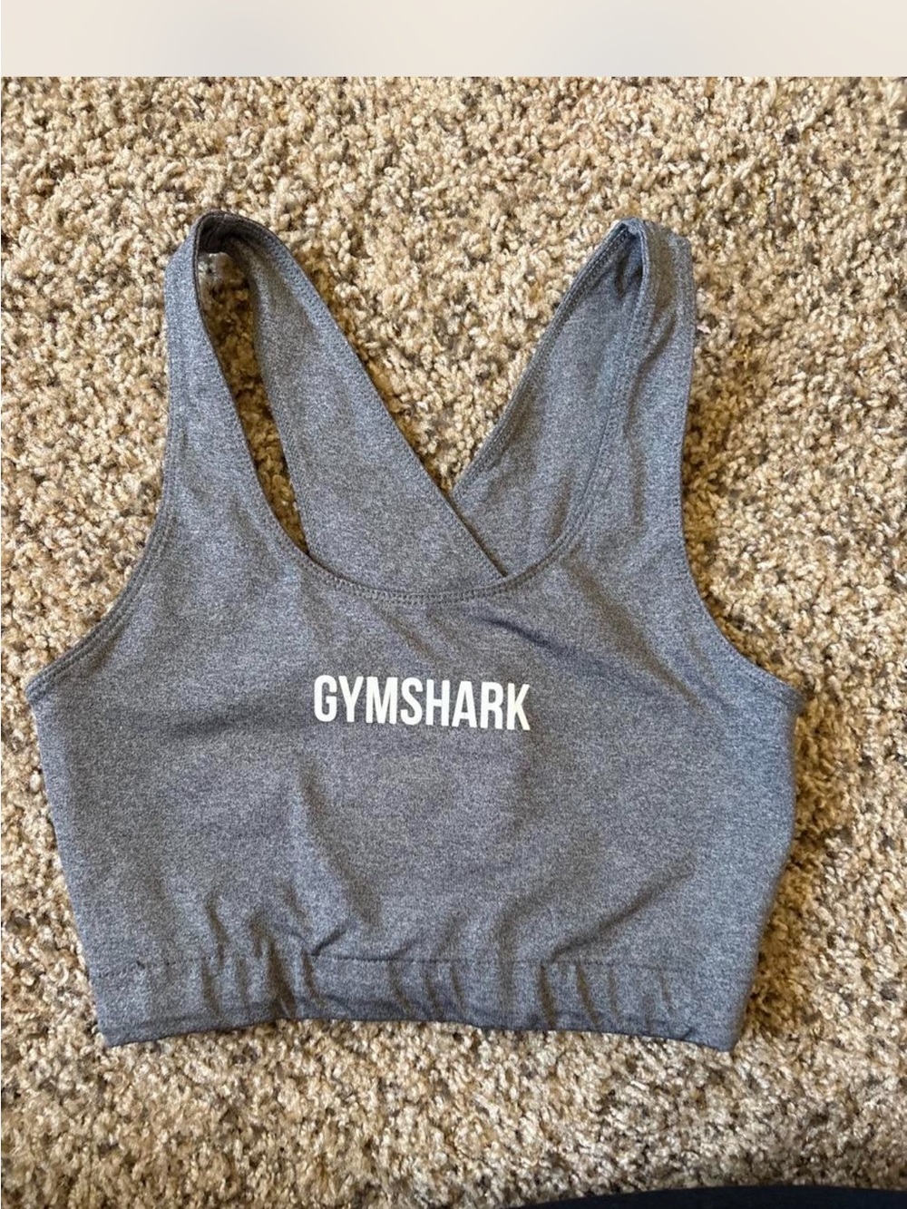 Gymshark Gray Racerback Sports Bra - Supportive Women's XS ( no tag )